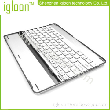 Aluminum Bluetooth Keyboard Case Cover For Ipad2 The New Ipad Ipad4 Boardcom Chipset Big Battery 
